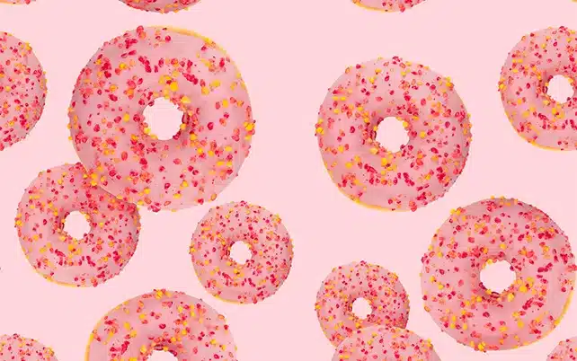 pink donuts