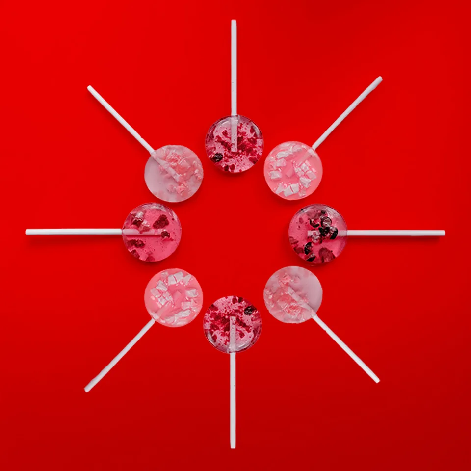 pink lollipops
