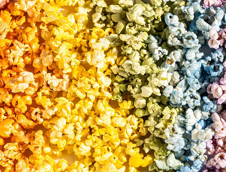 rainbow popcorn