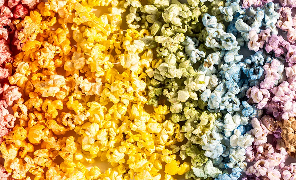 rainbow popcorn