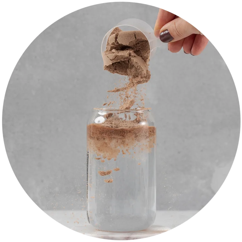 brown powdered beverage mix