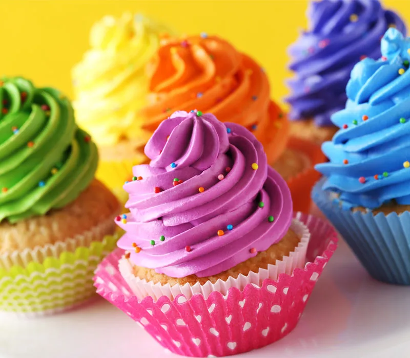rainbow cupcake frosting
