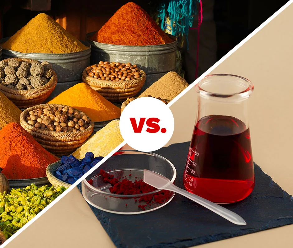 natural food coloring versus synthetic food coloring