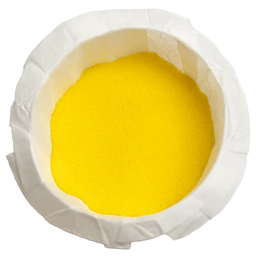 yellow powder cup