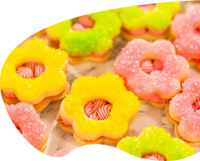 sugar coated cookies