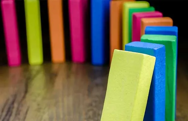Dominoes Falling Relating to Natural Color Conversion